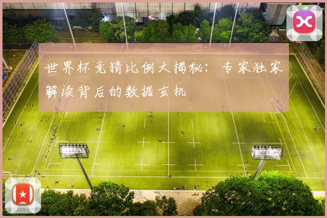 世界杯竞猜比例大揭秘:专家独家解读背后的数据玄机