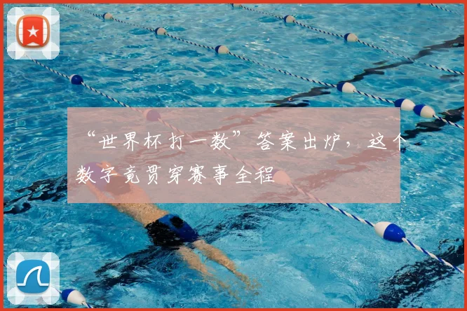 “世界杯打一数”答案出炉，这个数字竟贯穿赛事全程